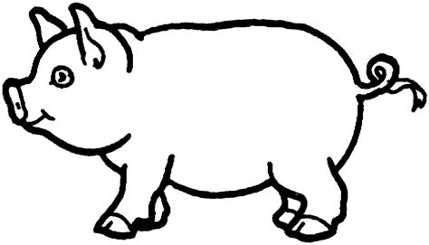 Outline Of A Pig Free Download On Clipartmag