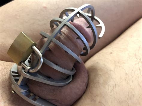 slave in spiked chastity 4 pics xhamster