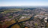 Cambuslang Glasgow with Carmyle in the foreground from the air | aerial ...