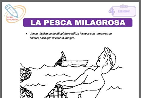 La Pesca Milagrosa Para Niños De Cuatro Años Fichas Educativas