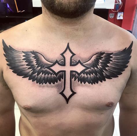 Chest tattoo | Chest tattoo wings, Cool chest tattoos, Chest tattoo men