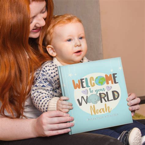 Welcome To Your World Personalised New Baby Book By Fromlucyandco