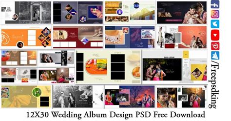 12x30 Wedding Album Design Psd Free Download