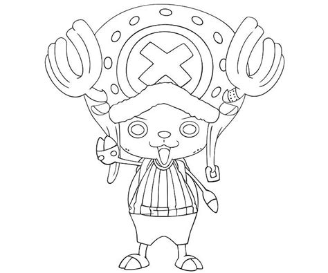 Tony Tony Chopper One Piece Coloring Pages One Piece Drawing Anime Lineart Coloring Pages
