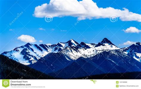 The Cascade Mountain Range In Bc Canada Stock Photo Image Of Castle