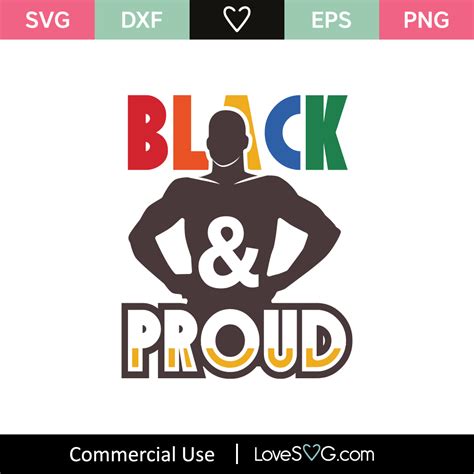 Black And Proud Svg Cut File