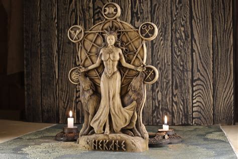 Hecate Statue Hekate Hecate Altar Goddess Statue Greek Etsy