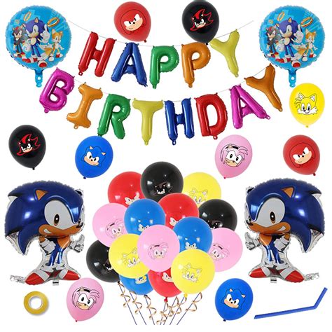 Buy Party Supplies Sonic The Hedgehog Birthday Decorations Hedgehog