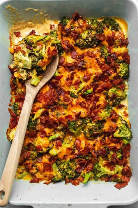 The healthy broccoli recipes some of us ate as kids didn't exactly do the delicious cruciferous vegetable justice: Cheesy Keto Broccoli with Bacon in 2020 | Yummy casseroles, Bacon side dishes, Keto side dishes