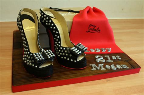 The Making Of The Christian Louboutin Shoes Cake The Makin Flickr