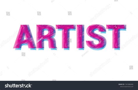 Spelling Word Artist Stock Illustration 1341886406 Shutterstock