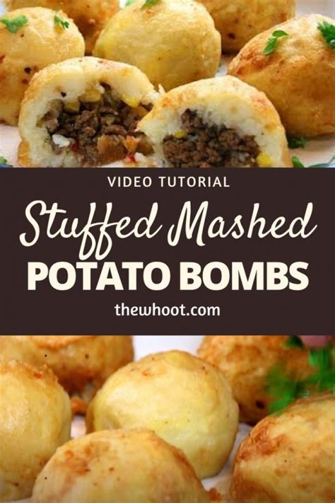 Stuffed Mashed Potato Bombs Recipe The Whoot In 2020 Stuffed Mashed