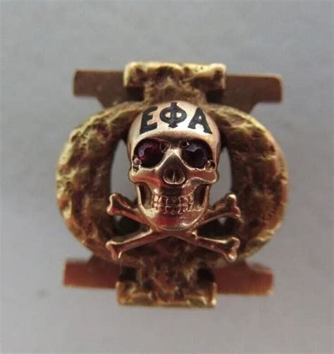 Usa Fraternity Pin Epsilon Phi Alpha Made In Gold 353grams 1930 Named 1861 16547 Picclick