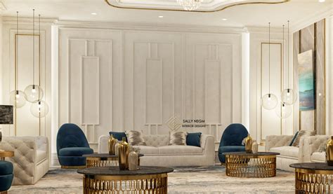 A Luxurious Majlis Design In Uae Wall Panels With Modern Touches And
