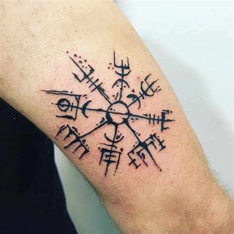 10 Viking Tattoos And Their Meanings In 2021 Viking Compass Tattoo