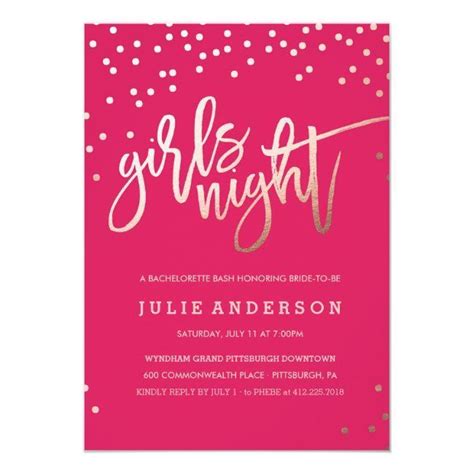 Girls Night Out Bachelorette Party Invitation Zazzle Bachelorette Party Invitations