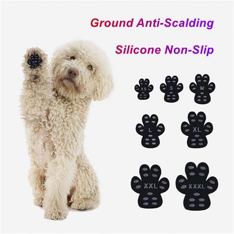 Dog Paw Protector Anti Slip Grip Pad Set To Provides Traction And Brace