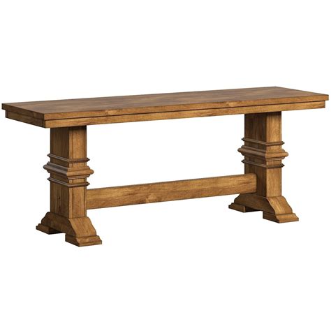 Eleanor Two Tone Trestle Leg Wood Dining Bench By Inspire Q Classic Ebay