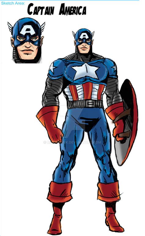 Captain America Costume Design By Robsonink On Deviantart