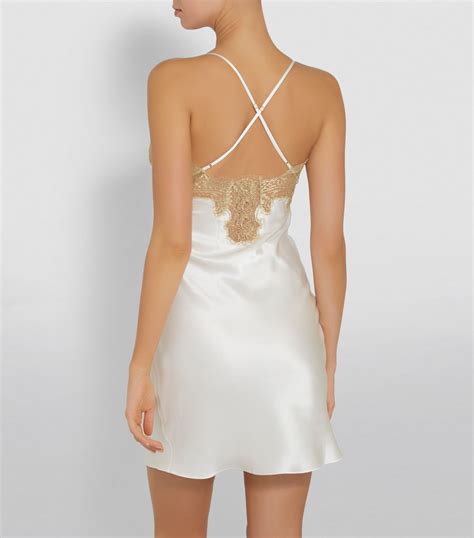 Silk Slip Dress With Lace Buy And Slay