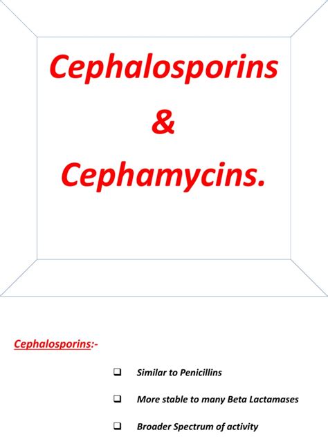 Cephalosporins And Cephamycins Pdf Pdf Medical Specialties Medicine