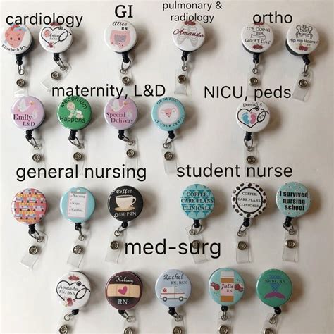 Nurse Badge Reel Badge Reel Nursing Badge Reel Retractable Etsy