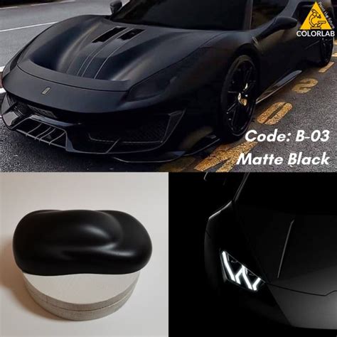 Matte Black B 03 2k Automotive Car Paint Motor Paint Cat Bancuh