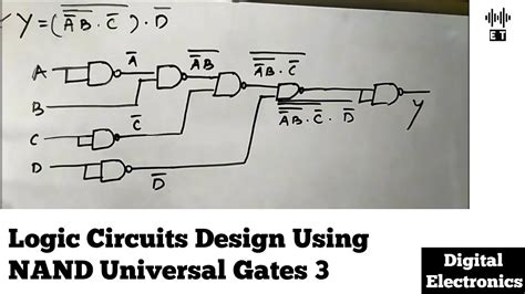 logic circuits design from boolean expression using nand gates question 3 digital