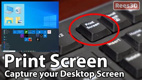 Print Screen How To Capture Your Desktop Screen How To Take A Screenshot In Windows Youtube