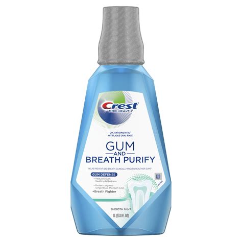 Swollen Gum Listerine Cool Mint Prevent Bad Breath Crest Toothpaste