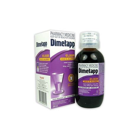 Buy Dimetapp Cold And Allergy Elixir 200ml Bottle At