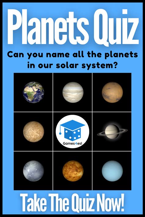 The Planets Quiz Is Shown In This Poster