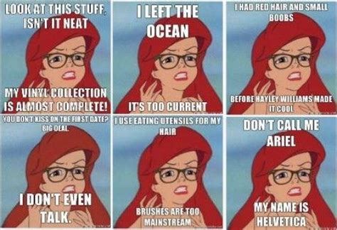 Hipster Makeovers We Did Not See Coming Hipster Ariel Hipster Disney