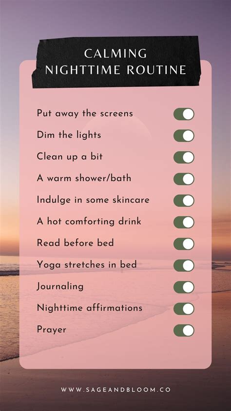 11 Calming Nighttime Routines To Help You Sleep Better Sage And Bloom