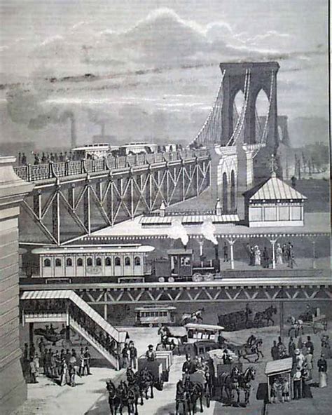 The Brooklyn Bridge Being Built