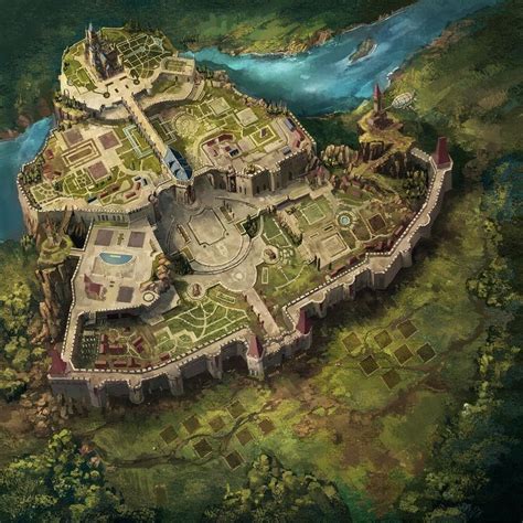Fantasy City Map Fantasy World Map Fairytale Fantasy Fantasy Castle