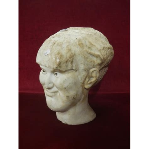 19th C Marble Bust Nose Damaged