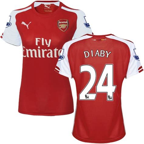 Women's football has been played in england for over a century, sharing a common history with the men's game as the country in which the laws of the game were codified. Women's 24 Abou Diaby Arsenal FC Jersey - 14/15 England Football Club Puma Replica Red Home ...
