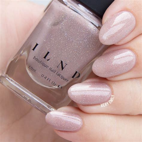 Chleo Neutral Blush Pink Holographic Sheer Jelly Nail Polish By Ilnp