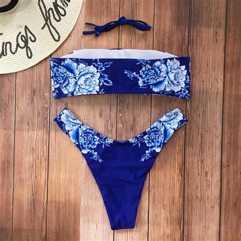 Buy Women Stripe Bikini Set Push Up Brazilian Swimwear Beachwear Swimsuit At Affordable Prices