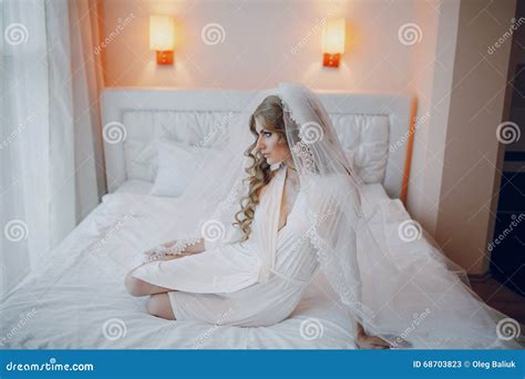 Morning Bride Inside Stock Image Image Of Apartment 68703823