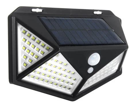 luz solar refletor para jardim 100 leds com sensor movimento mercadolivre