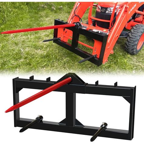 Ebesttech 49 Inch Tractor Hay Spear Attachment 3000lbs Spike