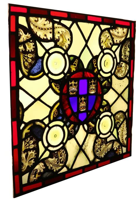 Antique English Stained Glass Panel Or Window At 1stdibs