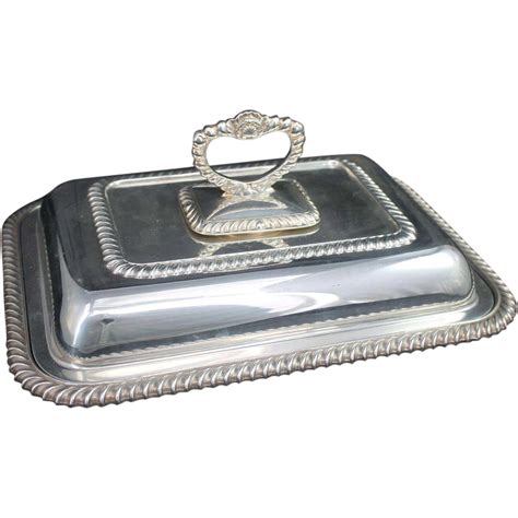 Sheffield Silverplate Serving Dish With Lid Covered England Silver