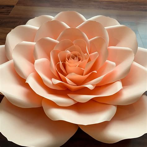 Printable Giant Paper Flower Template Giant Paper Rose Template