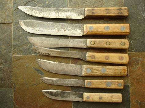 7 Antique Fur Trade Butcher Skinning Knives Antique Price Guide