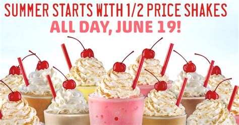 Sonic Drive In Half Price Shakes Today Only