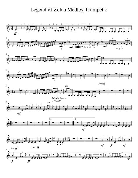 Song of storms (zelda) easy piano letter notes sheet music for beginners, suitable to play on piano, keyboard, flute, guitar, cello, violin, clarinet, trumpet, saxophone, viola and any other similar instruments you need easy letters notes chords for. Legend of Zelda Trumpet 2 Sheet music for Trumpet (In B Flat) (Solo) | Musescore.com