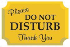 Do Not Disturb Please Sign Or Sticker Don T Disturb Sign
